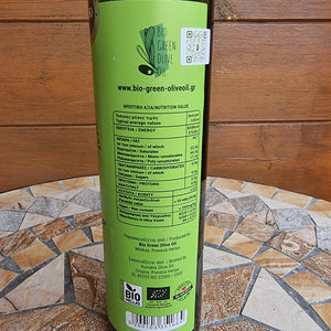 Bio Green Olive Oil - hoher Polyphenolgehalt, ungefiltertes Olivenöl - 0,5l