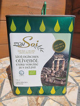 Laden Sie das Bild in den Galerie-Viewer, Soi biologisches Olivenöl aus Delphi extra virgin - 3l Kanister