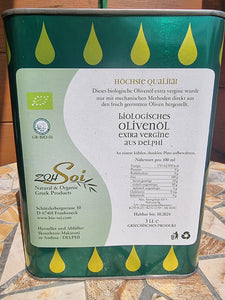 Soi biologisches Olivenöl aus Delphi extra virgin - 3l Kanister