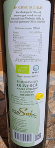 Soi biologisches Olivenöl aus Delphi extra vergin mit Zitrone - 0,5l