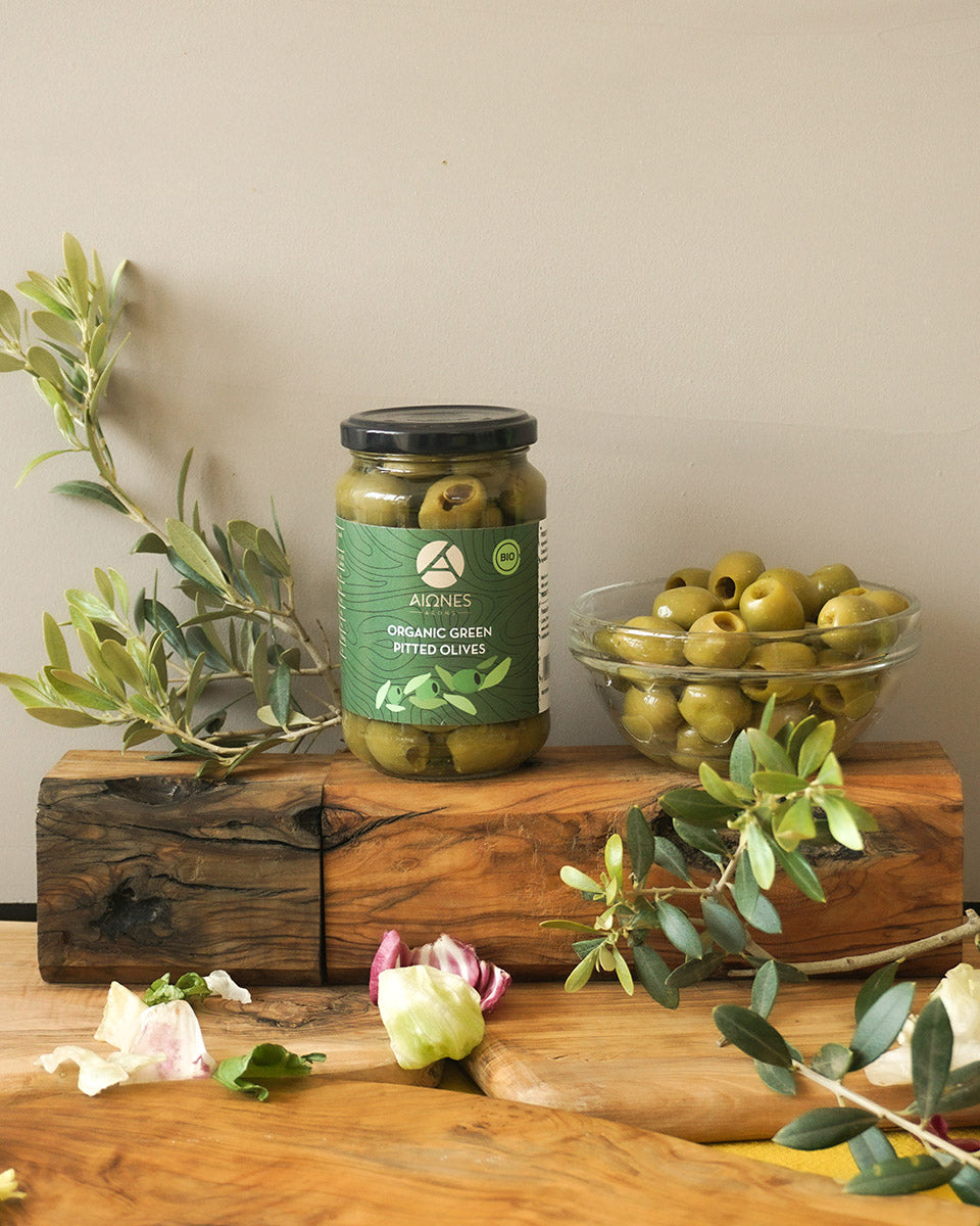 Bio Grüne Oliven Entsteint - 180g