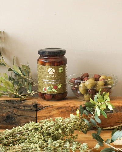 Bio Olivenmix mit Oregano - 200g