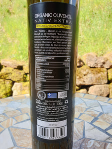 biologisches Olivenöl extra vergine mit Zitrone 0,75l